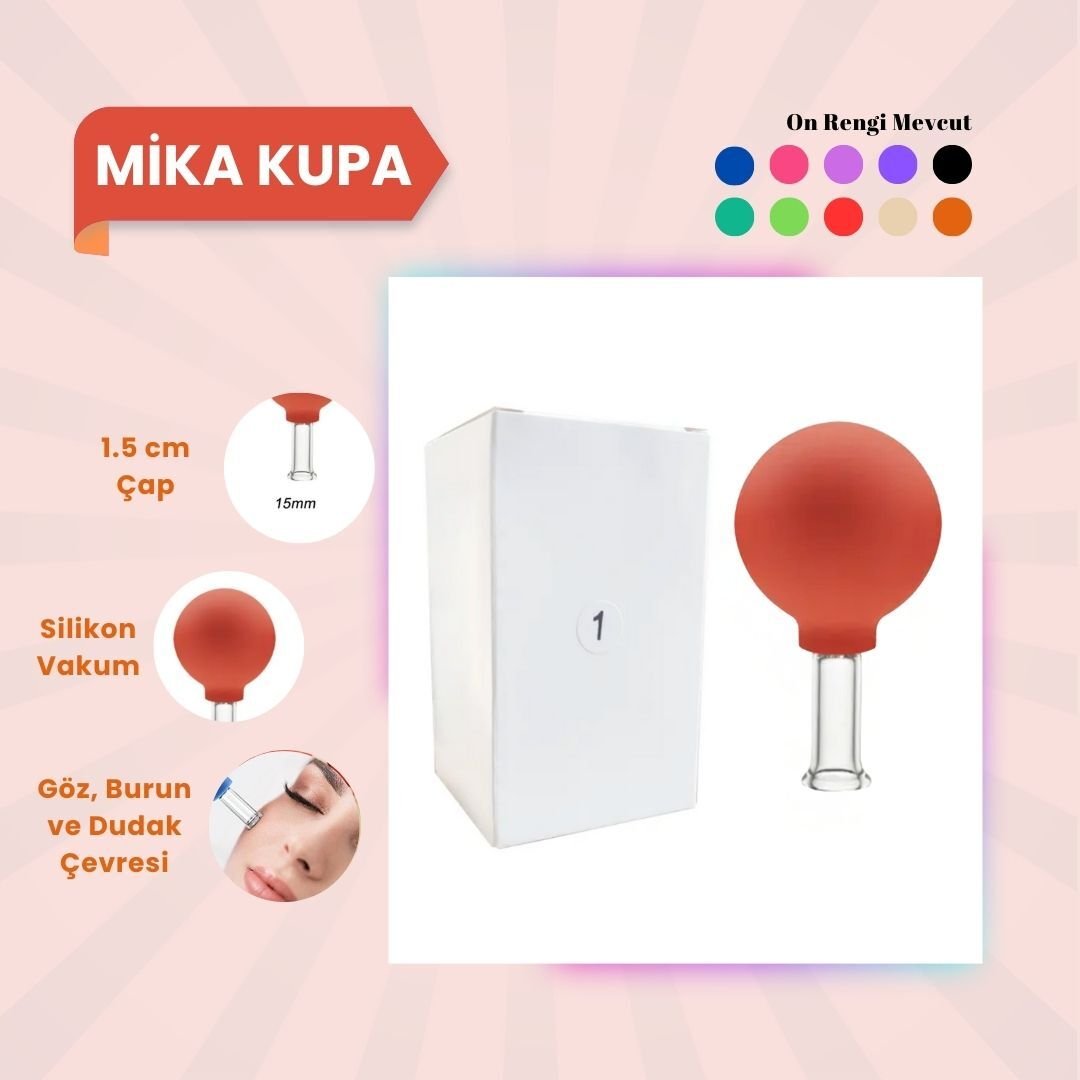 Silikon Vakumlu Mika Yüz Masaj Kupası No:1 Turuncu