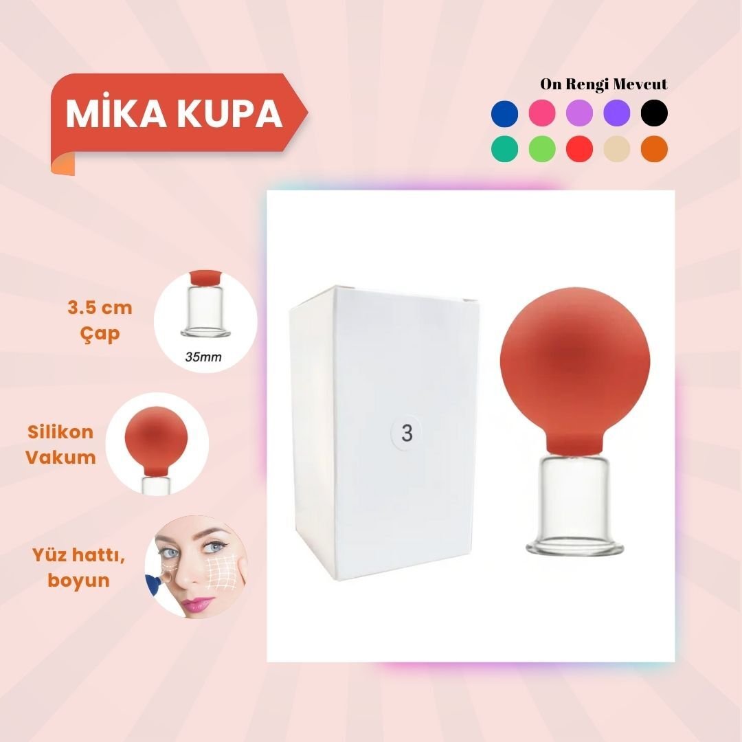 Silikon Vakumlu Mika Yüz Masaj Kupası No:3 Turuncu