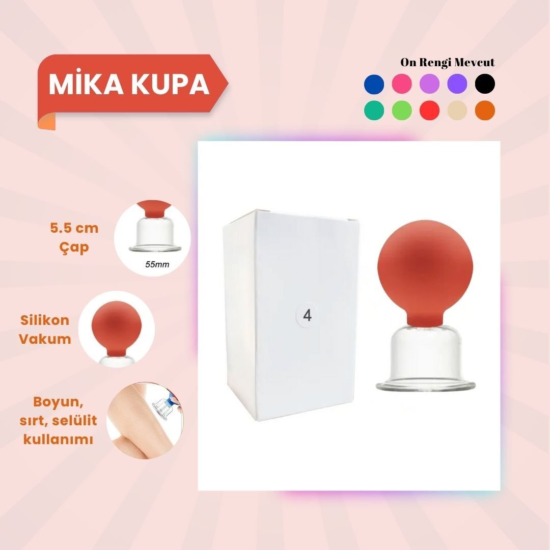 Silikon Vakumlu Mika Yüz Masaj Kupası No:4 Turuncu